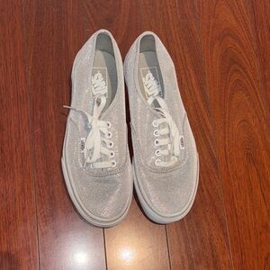 Vans Women's Sparkling Silver Sneakers size 9